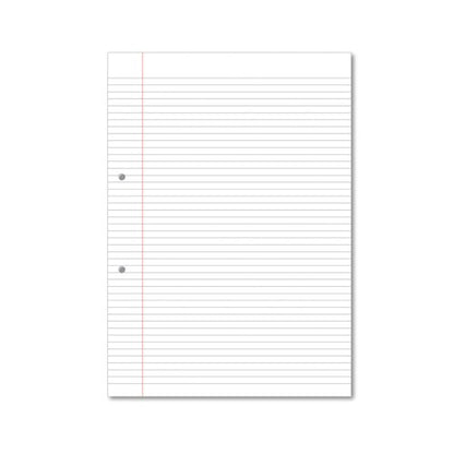 Hamelin Loose Leaf Paper 6mm Lined 1000 Page Punched 2 Hole A4 (Pack of 5) 100100617