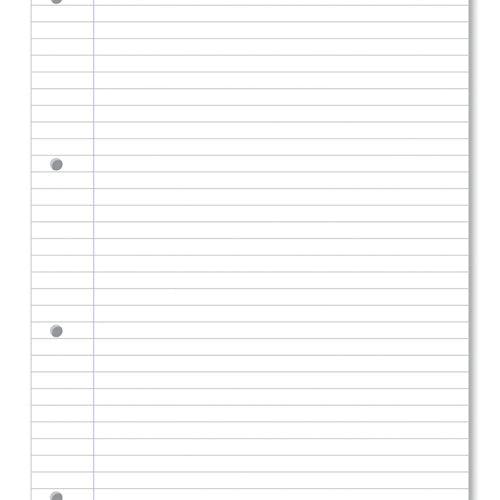 Hamelin Loose Leaf Paper 8mm Lined 1000 Page Punched 4 Hole A4 (Pack of 5) 100102905