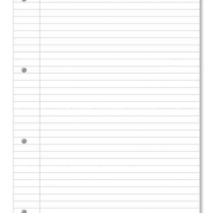 Hamelin Loose Leaf Paper 8mm Lined 1000 Page Punched 4 Hole A4 (Pack of 5) 100102905