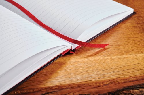 Black n' Red Casebound Ruled Hardback Notebook A4 100080473