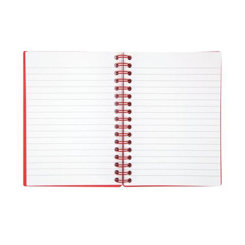 Black n' Red Wirebound Polypropylene Ruled Notebook 140 Pages A6 (Pack of 5) 100080476