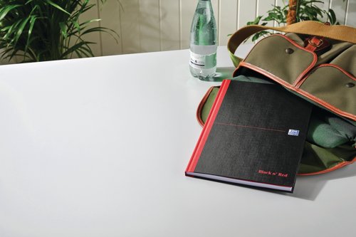 Black n' Red Casebound Plain Hardback Notebook A4 (Pack of 5) 100080489