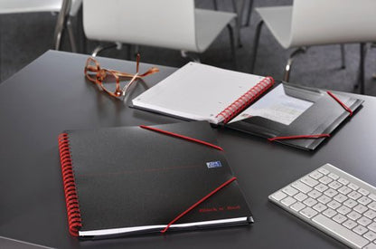 Black n' Red Wirebound Polypropylene Meeting Book 160 Pages A4+ (Pack of 5) 100104323