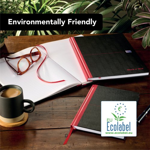 Black n' Red Casebound Hardback A-Z Notebook 192 Pages A5 (Pack of 5) 100080491