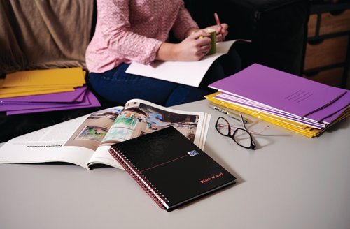 Black n' Red Wirebound A-Z Hardback Notebook A5 (Pack of 5) 100080194