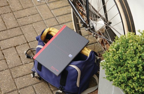 Black n' Red Casebound Recycled Hardback Notebook 192 Pages A4 (Pack of 5) 100080530