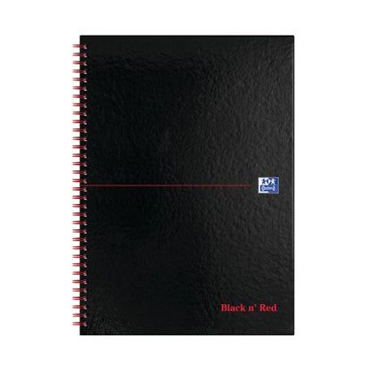 Black n' Red Wirebound A-Z Hardback Notebook A4 (Pack of 5) 100080232