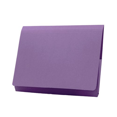 Exacompta Guildhall Brief Size Pocket Wallet 14x10in Mauve (Pack of 50) PW3-MVE