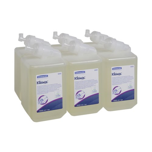 Kleenex Frequent Use Hand Cleanser Refills 1L Clear Pack of 6 6333