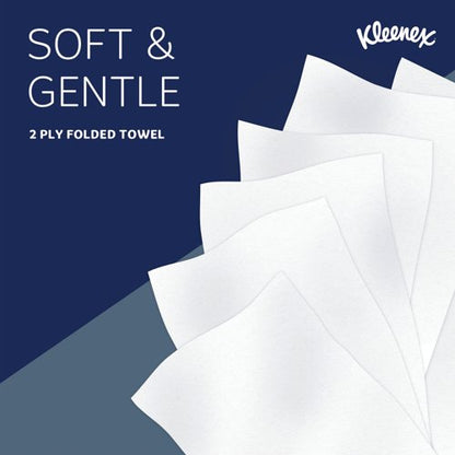 Kleenex V-Fold Paper Hand Towels 2-Ply x124 White Pack of 15 6778