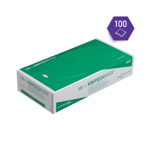Kimtech Precision Wipes 2-Ply x100 Wipes White Pack of 24 7557