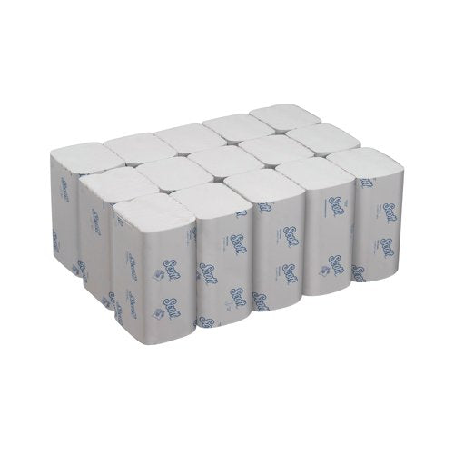 Scott Interfold Hand Towels 1-Ply x304 White Pack of 15 6689