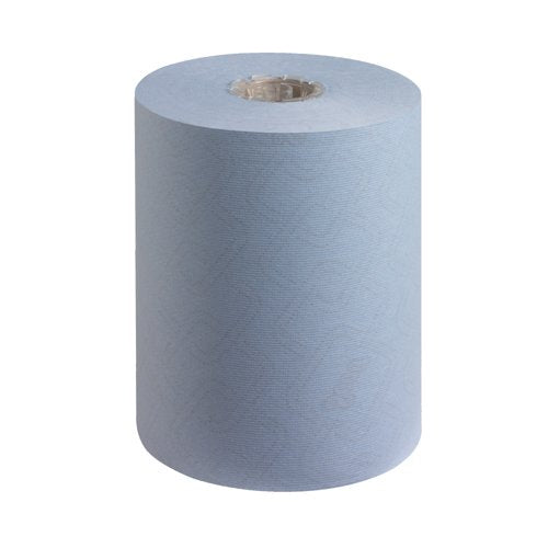Scott Slimroll Paper Hand Towel Roll 1-Ply 190m Blue Pack of 6 6696