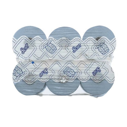 Scott Slimroll Paper Hand Towel Roll 1-Ply 190m Blue Pack of 6 6696