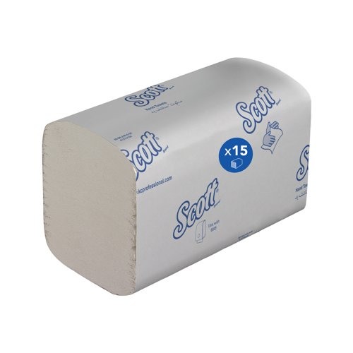 Scott Interfold V-Fold Paper Hand Towel x340 White Pack of 15 6617