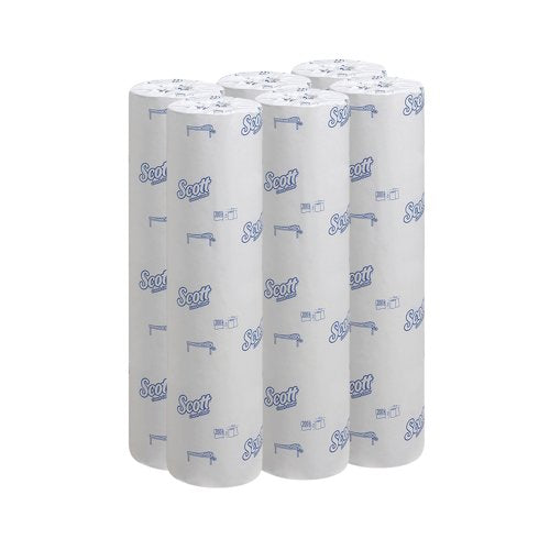 Scott Extra Couch Cover Roll 2-Ply x200 Sheets White Pack of 6 7340