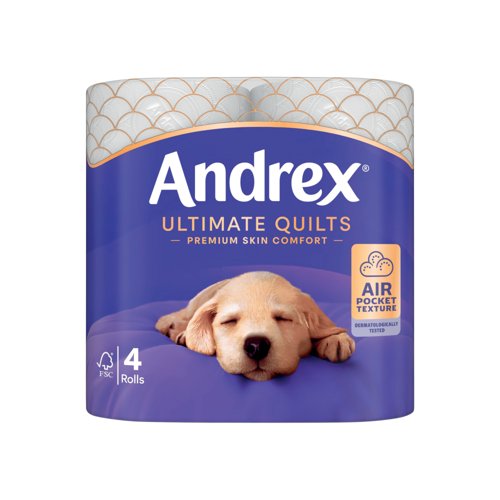 Andrex Ultimate Quilts Toilet Roll 3-Ply 6x4 Pack of 24 4473304