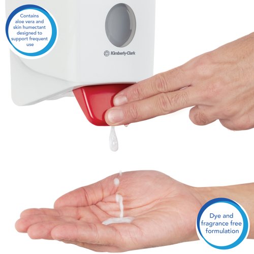 Scott Alcohol Foam Hand Sanitiser 1L Refill Clear Pack of 6 6392