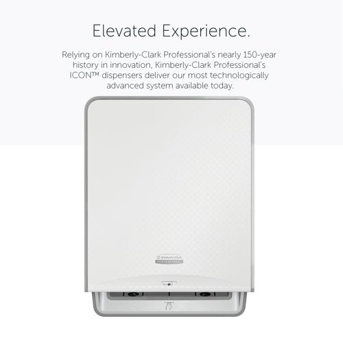Kimberly Clark ICON Automatic Rolled Hand Towel Dispenser White 53940