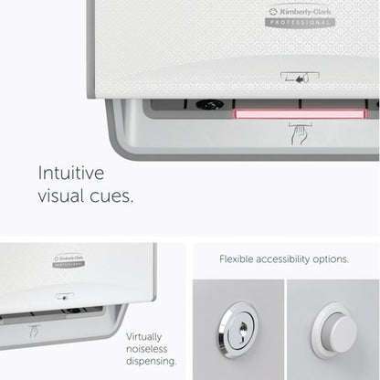 Kimberly Clark ICON Automatic Rolled Hand Towel Dispenser White 53940