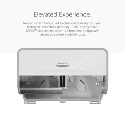 Kimberly Clark ICON 2 Roll Toilet Paper Dispenser White Mosaic 53945