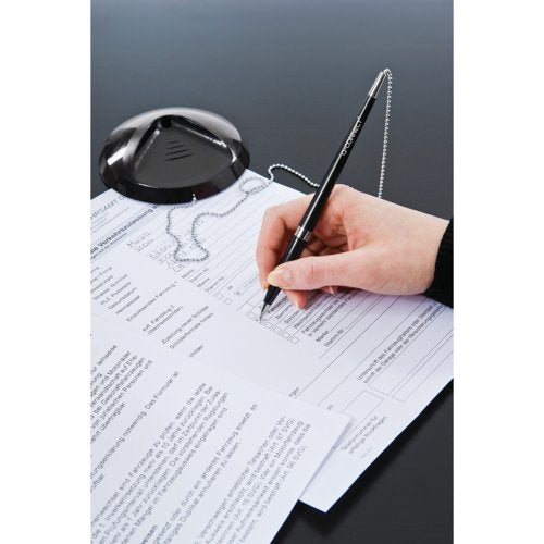 Q-Connect Reception Pen with Chain and Base KF00233