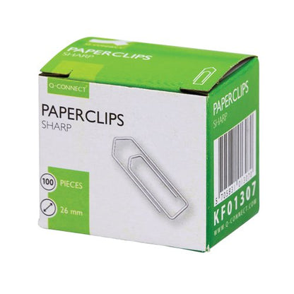 Q-Connect Paperclips No Tear 26mm (Pack of 1000) KF01307Q