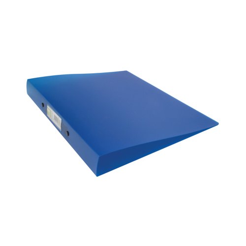Q-Connect 2 Ring Binder Frosted A4 Blue (Frosted polypropylene covers with 25mm capacity) KF0248