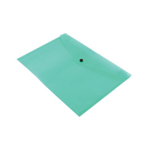 Q-Connect Polypropylene Document Folder A4 Green (Pack of 12) KF03597