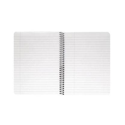 Q-Connect Spiral Bound Polypropylene Notebook 160 Pages A5 Blue (5 Pack) KF10034