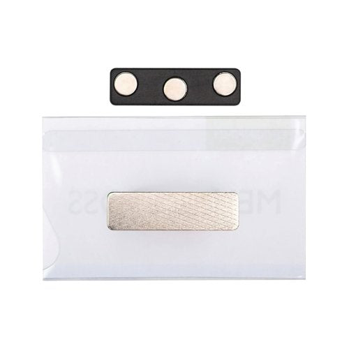 Q-Connect Soft Name Badge with Magnetic Clip 54x90mm (Pack of 25) KF14138