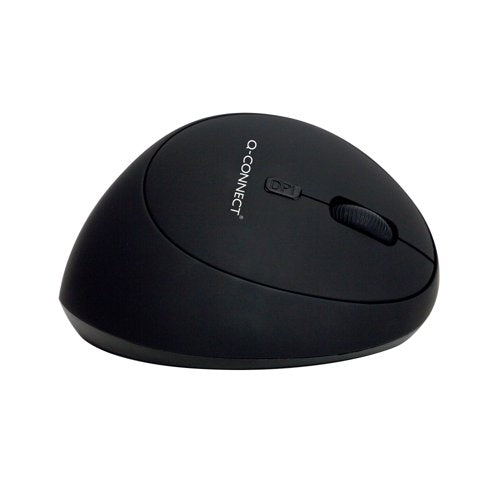 Q-Connect Ergonomic Wireless Vertical Right Handed Mouse Black M004