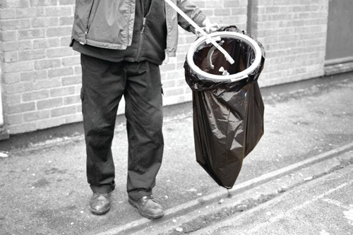 2Work Heavy Duty Refuse Sack LPDE Black 457x725x950mm (Pack of 200) KF73376