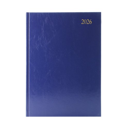 5 Star Desk Diary 2 Day Per Page A4 Blue 2026 KFA42BU26