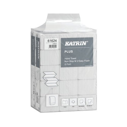 Katrin Plus Hand Towel EasyFlush M2 Pack x15 (Pack of 2400) 61624