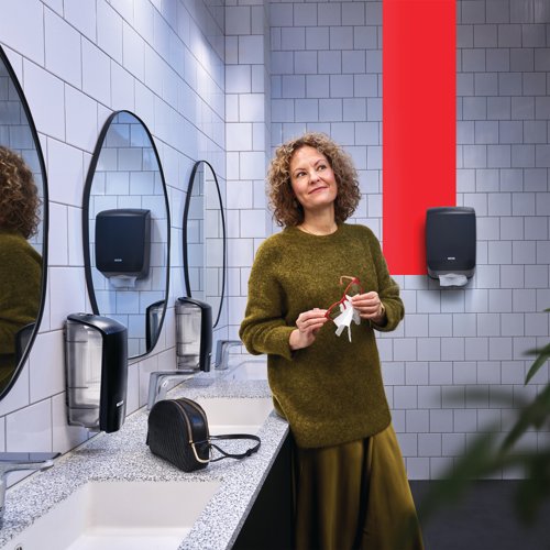 Katrin Folded Hand Towel M Dispenser Black 77434