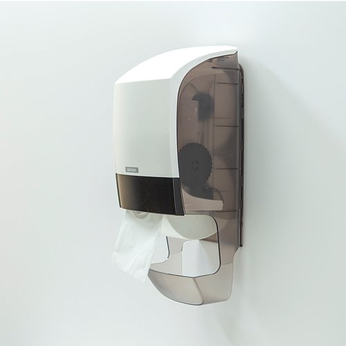 Katrin System Toilet Roll Dispenser with Core Catcher White 77465