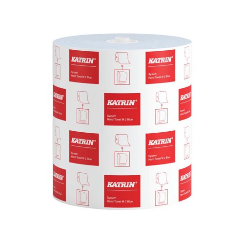 Katrin Classic System Hand Towel M2 2-Ply Blue (Pack of 6) 460263