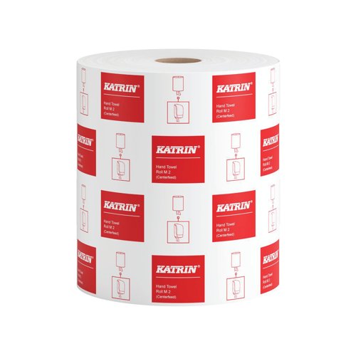 Katrin Classic Hand Towel Roll 2-Ply White (Pack of 6) 481911