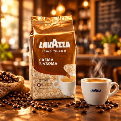 Lavazza Crema e Aroma Coffee Beans 1kg {Brown}