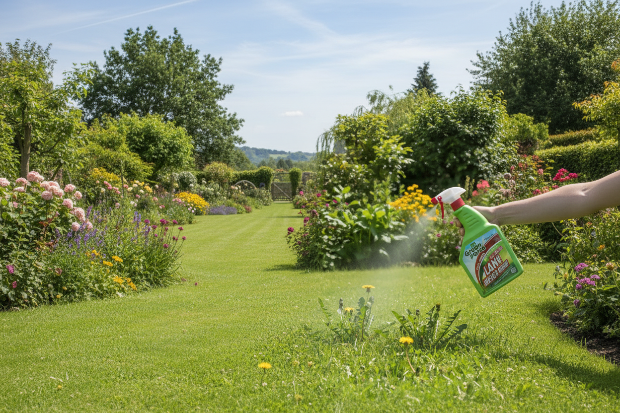 Hygeia Green Force Lawn Weedkiller 1L Ready to Use Spray Bottle