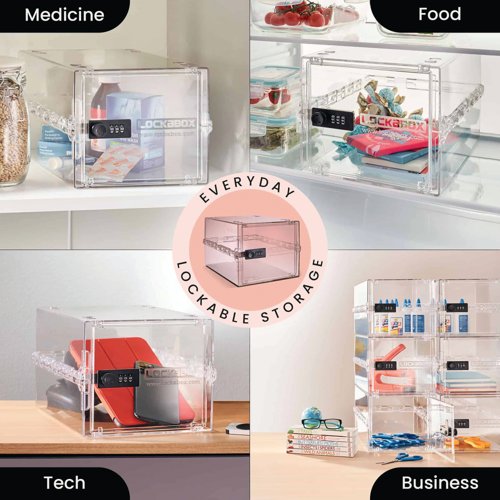 Lockabox One Storage Box 10 Litres Crystal CLCR
