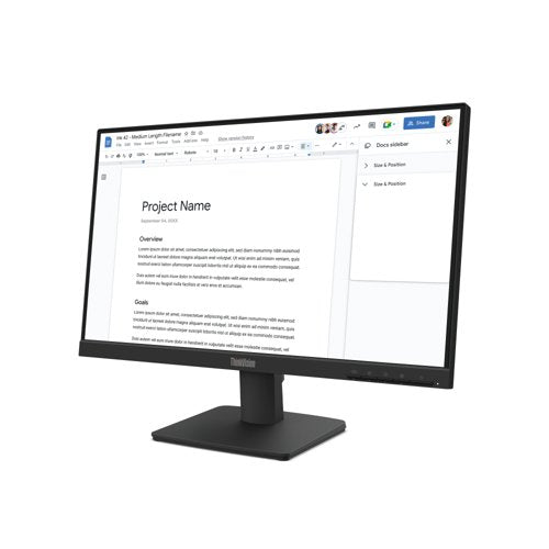 Lenovo ThinkVision S22-4e 21.5 inch Monitor IPS Full HD 64CBKAT6UK