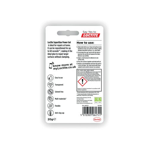 Loctite Super Glue Power Gel 20g 2820793