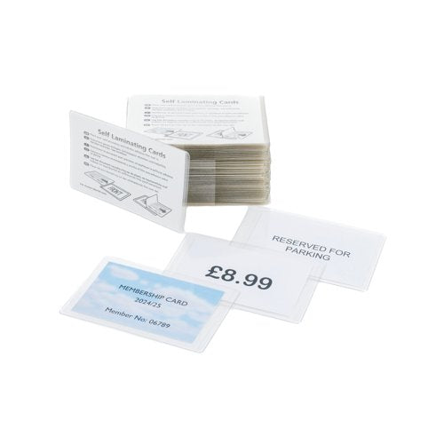 Pelltech Self-Laminating Card 66x100mm (Pack of 100) PLG25250
