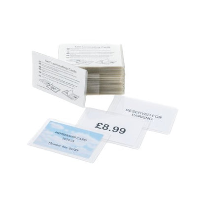Pelltech Self-Laminating Card 66x100mm (Pack of 100) PLG25250