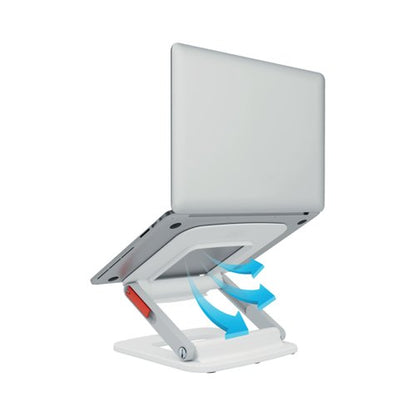 Leitz Ergo Adjustable Multi-Angle Laptop Stand White 258x45x253mm 64240001