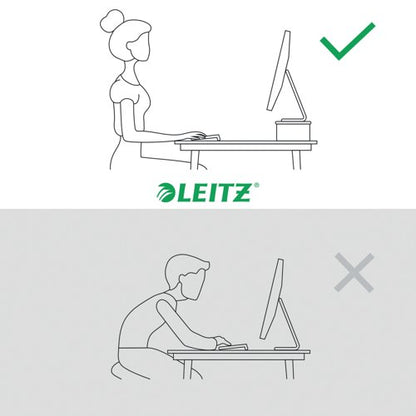 Leitz Ergo Monitor Stand 560x80x210mm White 64340001
