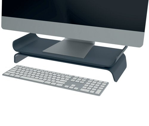 Leitz Ergo Monitor Stand Height Adjustable Dark Grey 65040089