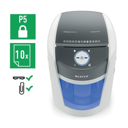 Leitz Optimax Micro-Cut P-5 Shredder White 83601000